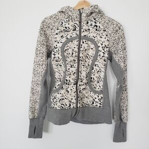 Lululemon Petite Fleur Silver Spoon Scuba Hoodie 6